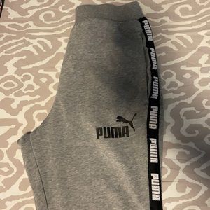 Grey puma women’s sweatpants